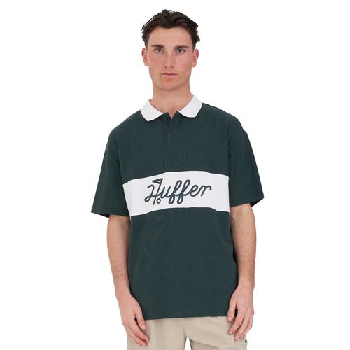 Huffer Golf Par Line Short Sleeve Polo